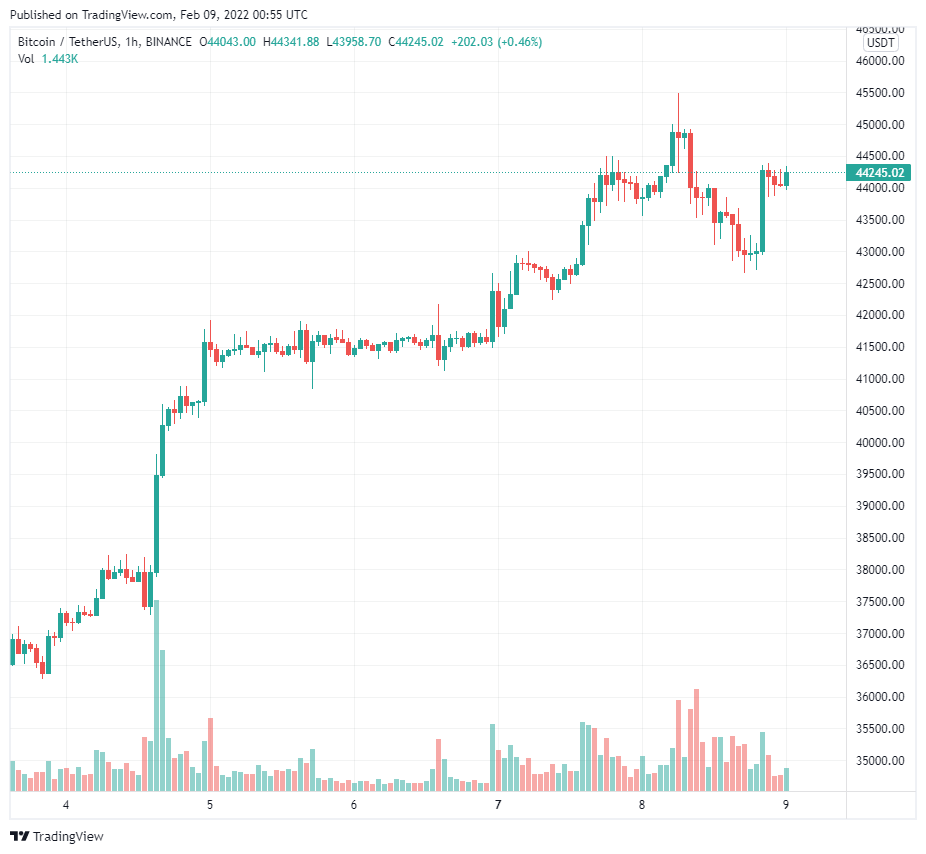 Bitcoin Begins Correction After Rejection At 45000 – What