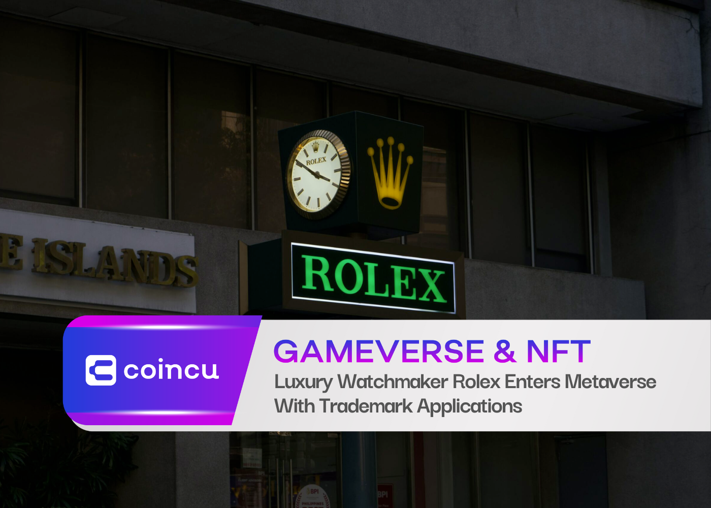 Luxury Watchmaker Rolex Enters Metaverse With Trademark Applications