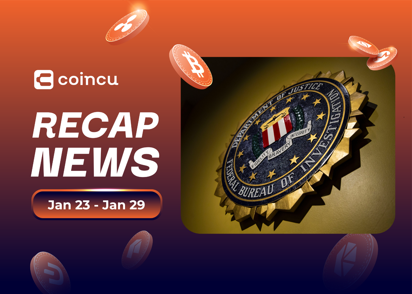 Weekly Top Crypto News (Jan 23 - Jan 29)