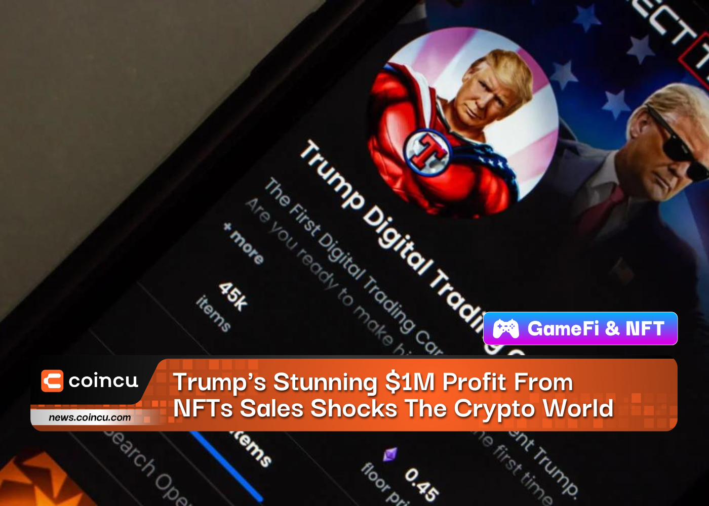Trumps Stunning 1M Profit From NFTs Sales