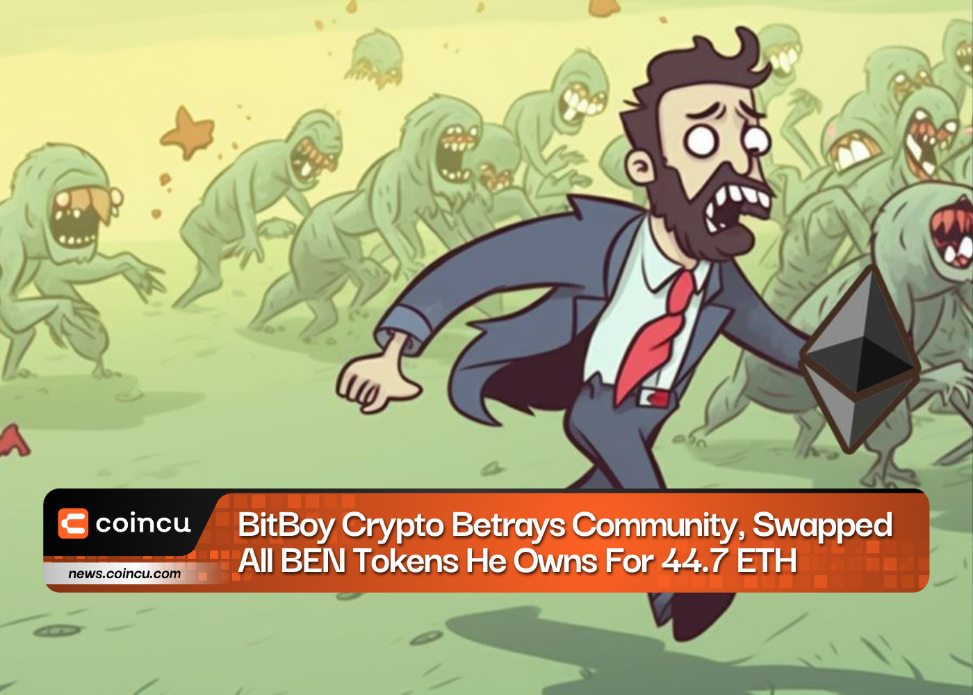 BitBoy Crypto Betrays Community Swapped All BEN Tokens He Owns For 44.7 ETH
